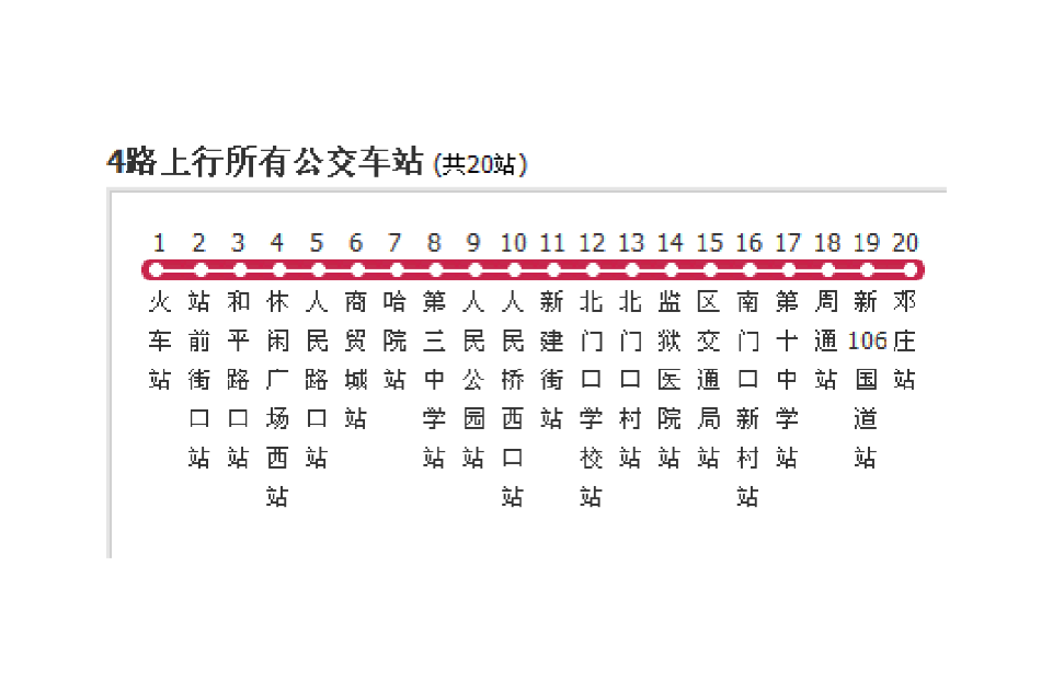 衡水公交4路