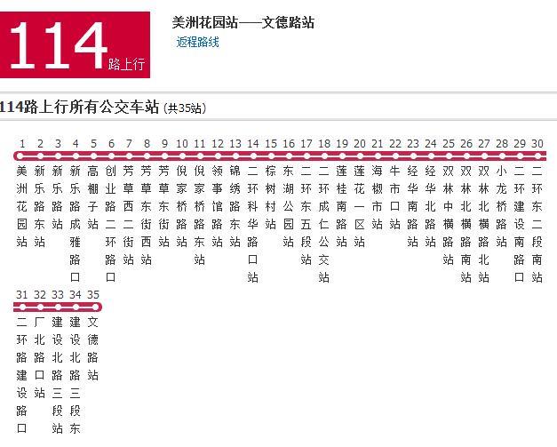 成都公交114路