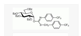 2,3,4,6-O-四苯甲醯-α-D-吡喃葡萄糖苷-p-三氟甲基苄基硫代-N-（p-三氟甲基苯基）亞胺甲基醚