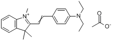 2-[2-[4-（二乙基氨基）苯基]乙烯基]-1,3,3-三甲基-3H-吲哚翁乙酸鹽