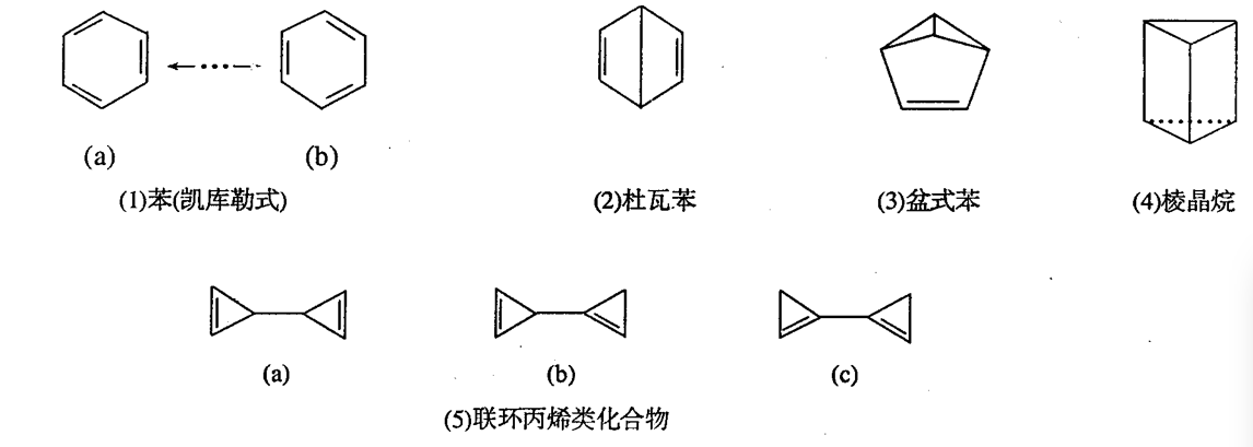 苯的常見價鍵異構