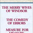 The Merry Wives of Windsor & The Comedy of Errors & Measure for Measure