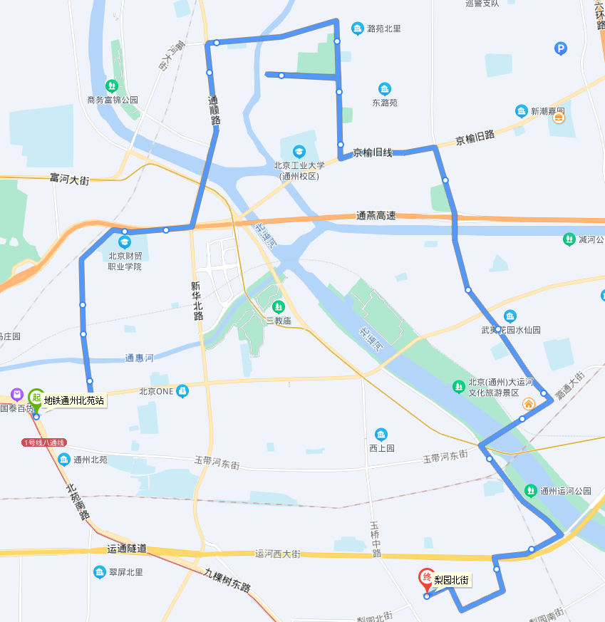 北京公交通60路