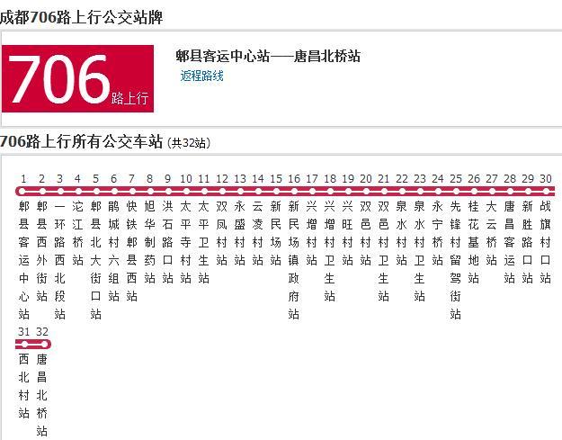 成都公交706路