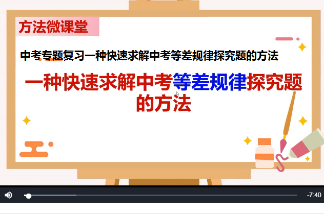 中考專題複習一種快速求解中考等差規律探究題的方法