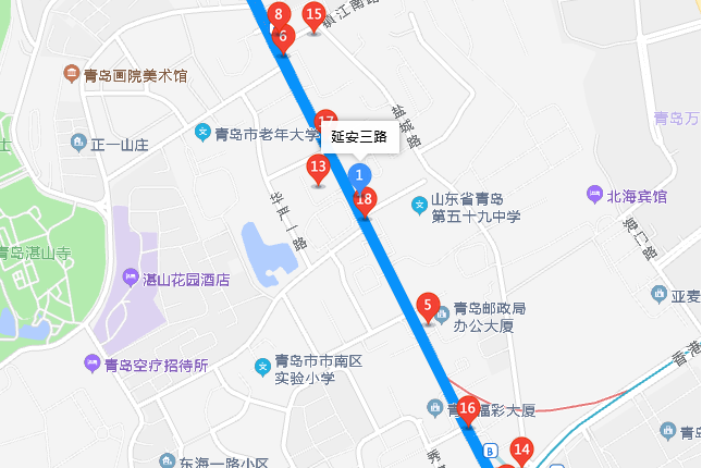 延安三路市南西