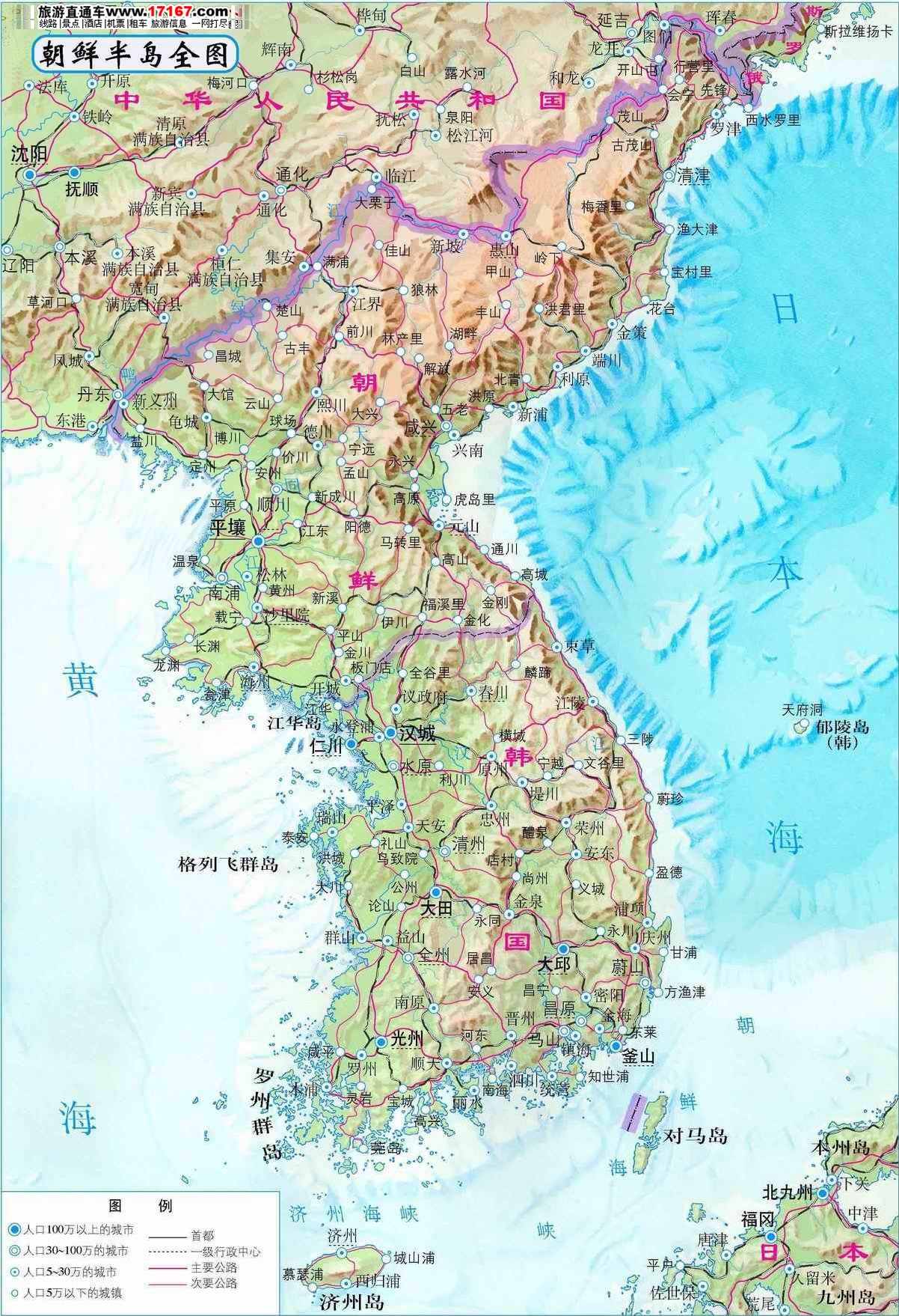 朝鮮地圖