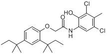 2-（2,4-二-1,1-二甲基丙基苯氧基乙醯氨基）-4,6-二氯-5-甲基苯酚