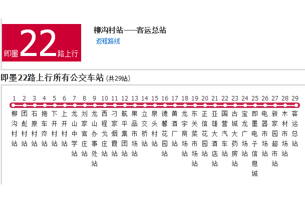 即墨公交22路