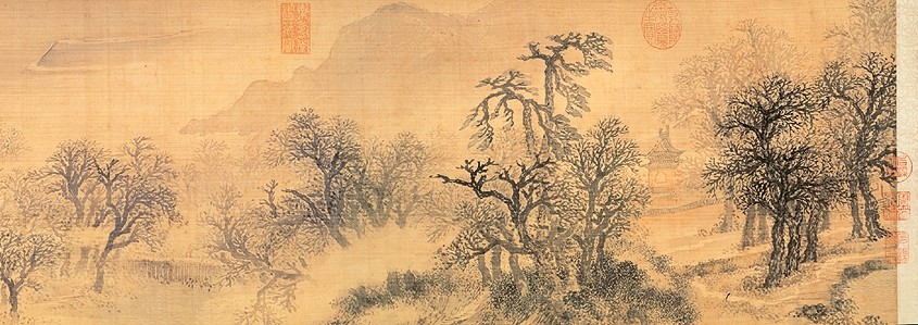 明 張宏《華子岡圖》局部