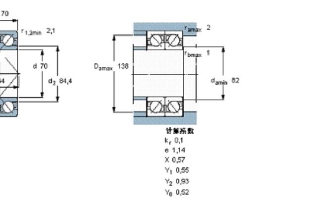 SKF 2×7314BECAP軸承