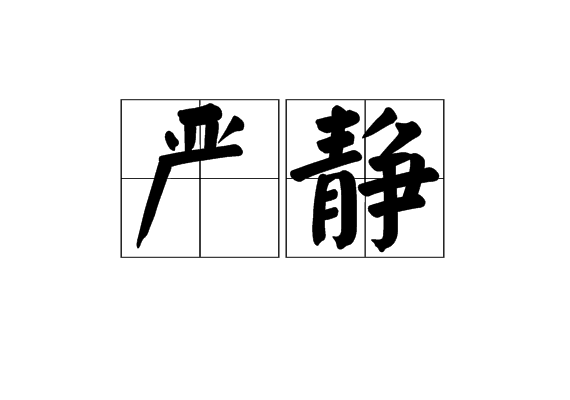 嚴靜(漢語詞語)