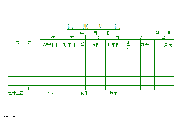 記賬憑證(記帳憑證)