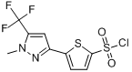 2-[1-甲基-3-（三氟甲基）吡唑-5-基]噻吩-5-磺醯氯