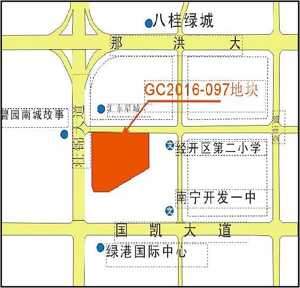 融創青溪府地塊位置示意圖