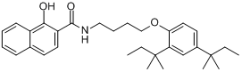 N-[4-[2,4-雙（1,1-二甲基丙基）苯氧基]丁基]-1-羥基-2-萘甲醯胺
