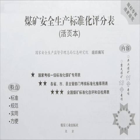 煤礦安全生產標準化評分表-活頁本