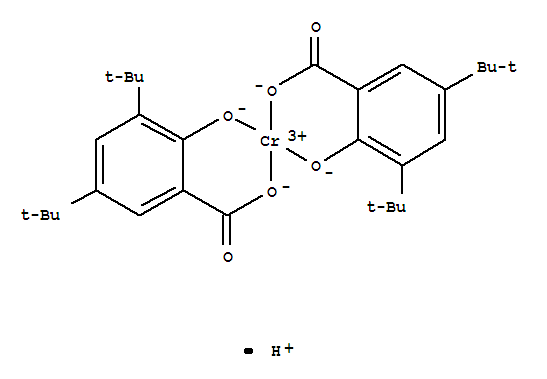 (T-4)-二[3,5-二（1,1-二甲基乙基）-2-羥基苯甲酸根-O1,O2]鉻酸氫鹽3,5-二（1,1-二甲基乙基）-2-羥基苯甲酸鉻配