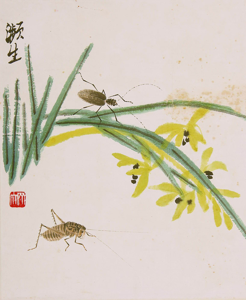 草蟲(昆蟲在中國畫中的別稱)