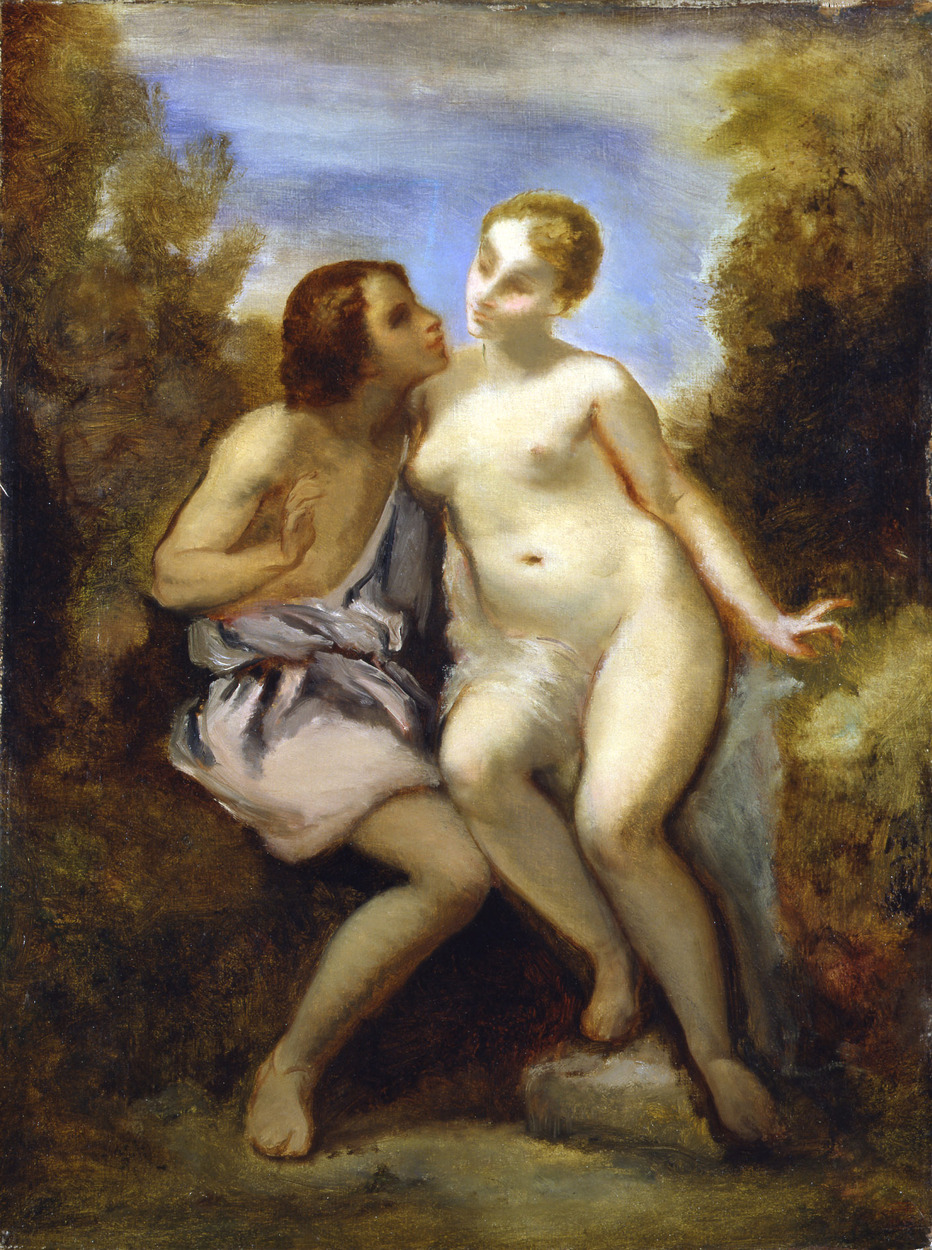 維納斯和阿多尼斯(1847年那西斯·維吉勒·迪亞茲創作油畫)