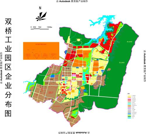 重慶市雙橋工業園區企業分布圖