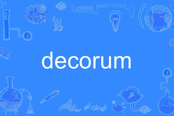 decorum