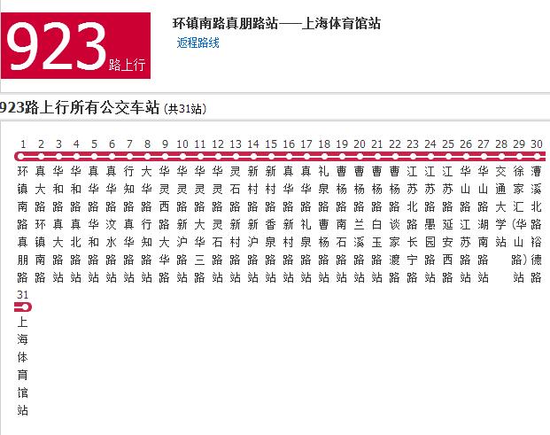 上海公交923路