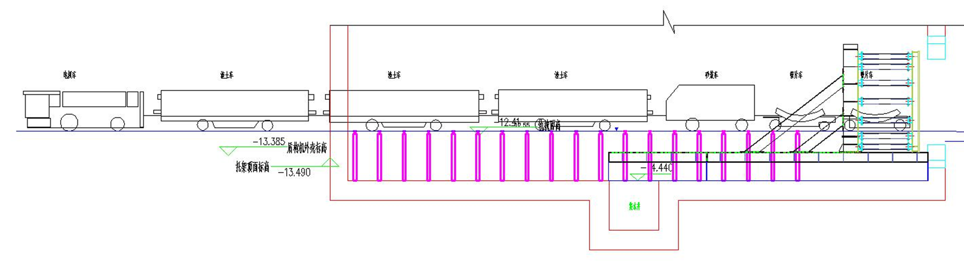 φ4310土壓平衡盾構機分體始發掘進施工工法