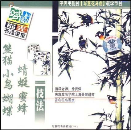 熊貓小鳥蝴蝶蜻蜓蜜蜂技法(1VCD)