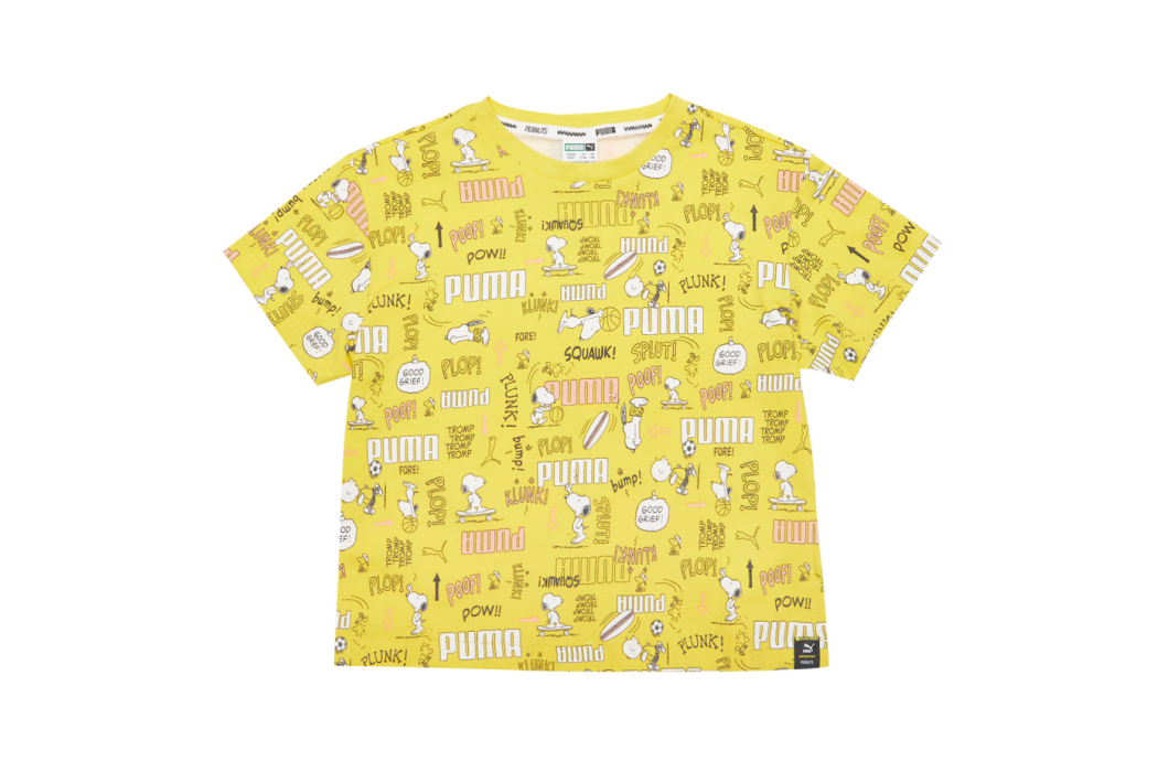 PUMA X PEANUTS AOP TEE G女中大童短袖T恤