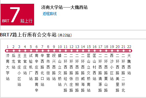 濟南公交BRT7路