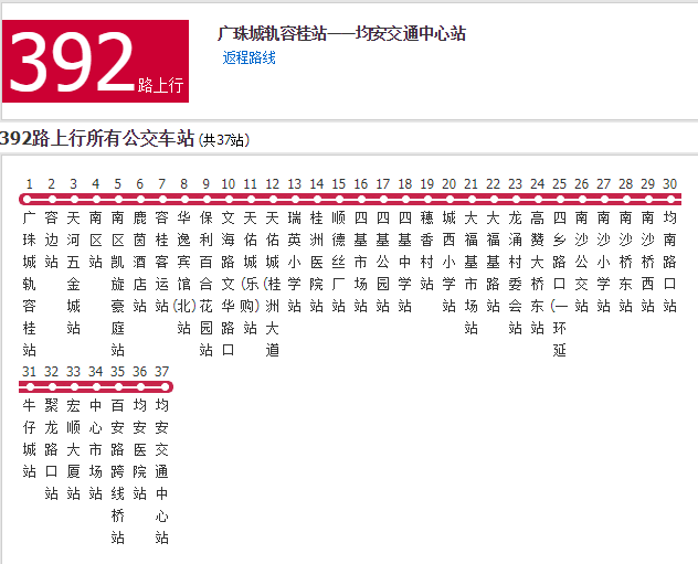 佛山公交392路