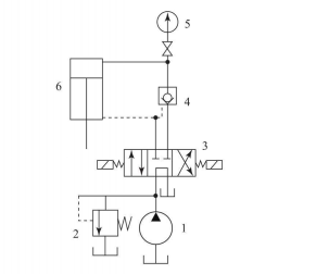 利用液控單向閥的保壓迴路