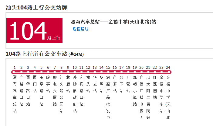 汕頭公交104路