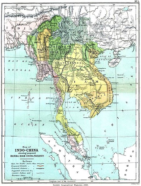 1866年的印度支那半島