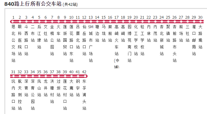 廈門公交840路