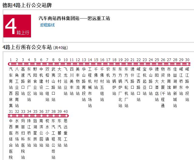 德陽公交4路