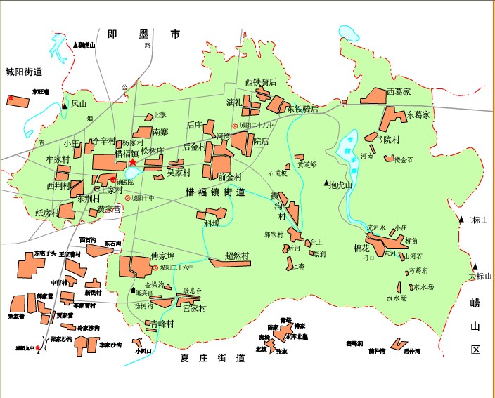 惜福鎮街道地理位置圖