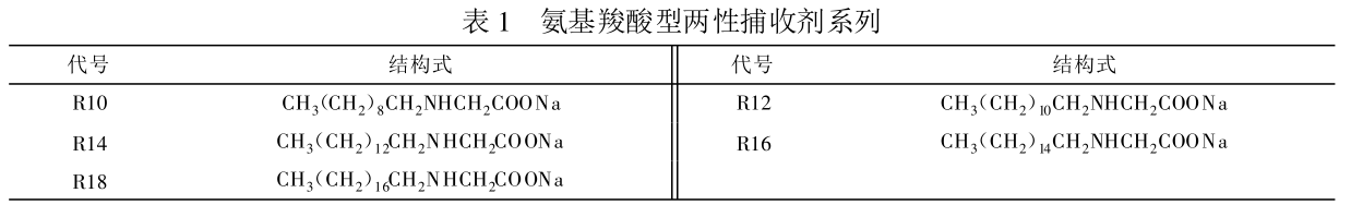 兩性捕收劑