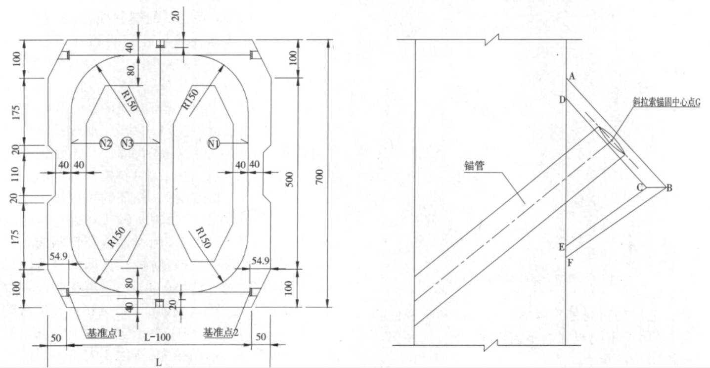 圖5 桃夭門大橋索塔錨固形式（環向預應力）