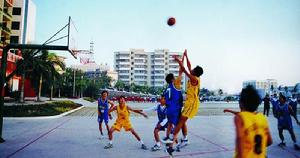 惠州外貿學校籃球場