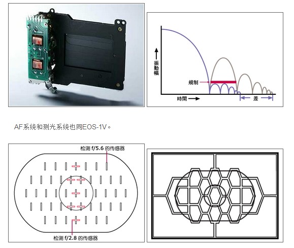 圖4：EOS-1Ds快門與對焦系統