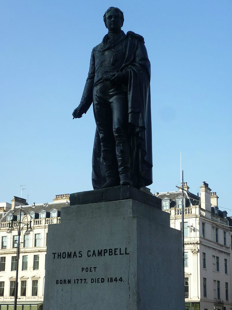 托馬斯·坎貝爾在格拉斯哥市喬治廣場的塑像