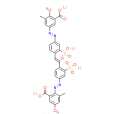 3,3\x27-[1,2-乙烯二基雙[3-磺基-4,1-亞苯基)偶氮基]]雙[6-羥基-5-甲基]苯甲酸四鋰鹽