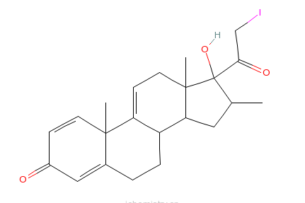 17α-羥基-21-碘-16β-甲基孕甾-1,4,9-(11)-三烯-3,20-二酮