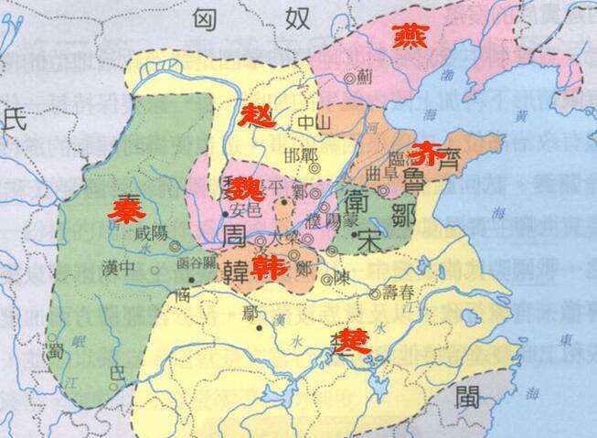 戰國時代趙國大部以及魏國韓國的一部分為當今晉語區