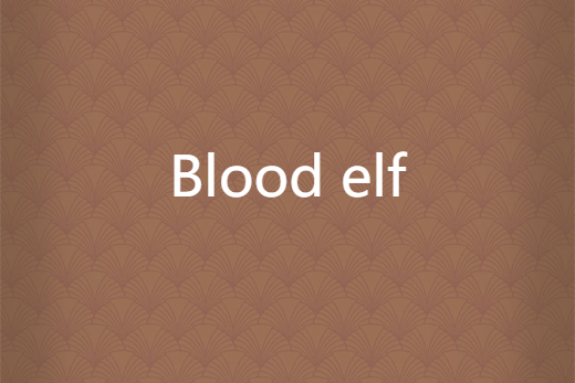 Blood elf