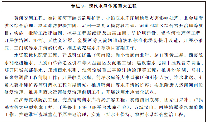 河南省國民經濟和社會發展第十四個五年規劃和二〇三五年遠景目標綱要