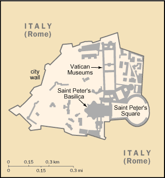 National Map Of Holy See (Vatican City)