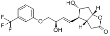 (+)-(3AR,4R,5R,6AS)-六氫-5-羥基-4-[(1E,3R)-3-羥基-4-（3-三氟甲基）苯氧基-1-丁烯基]-2H-環戊並[B]呋喃-2-